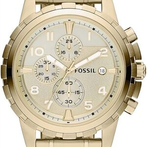 Fossil Dean Men's Dress Watch Chronograph Display Stainless Steel Bracelet Band